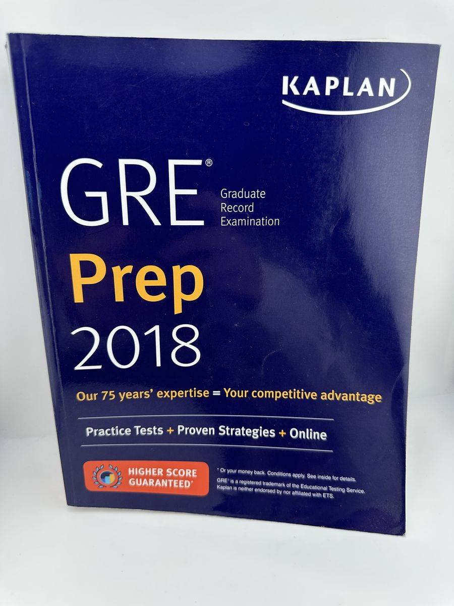Kaplan GRE Prep 2018 Paperback Test Prep Study Guide