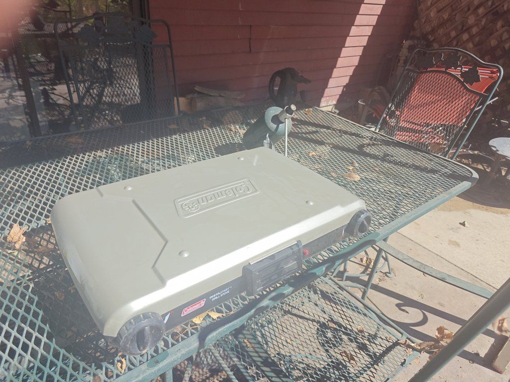 Coleman Instastart Grill Stove - Portable Propane Camping Stove and Grill Combo