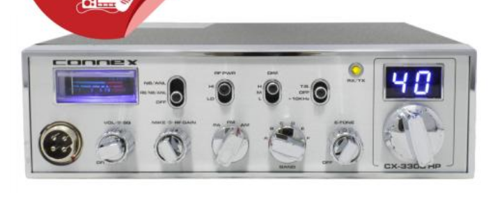 Connex 3300HP 10 Meter Amateur Radio with Blue Lights