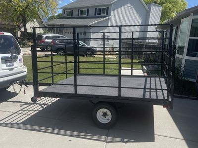 Utility Trailer, Black with Tall Sides, Good Condition ATV SXS