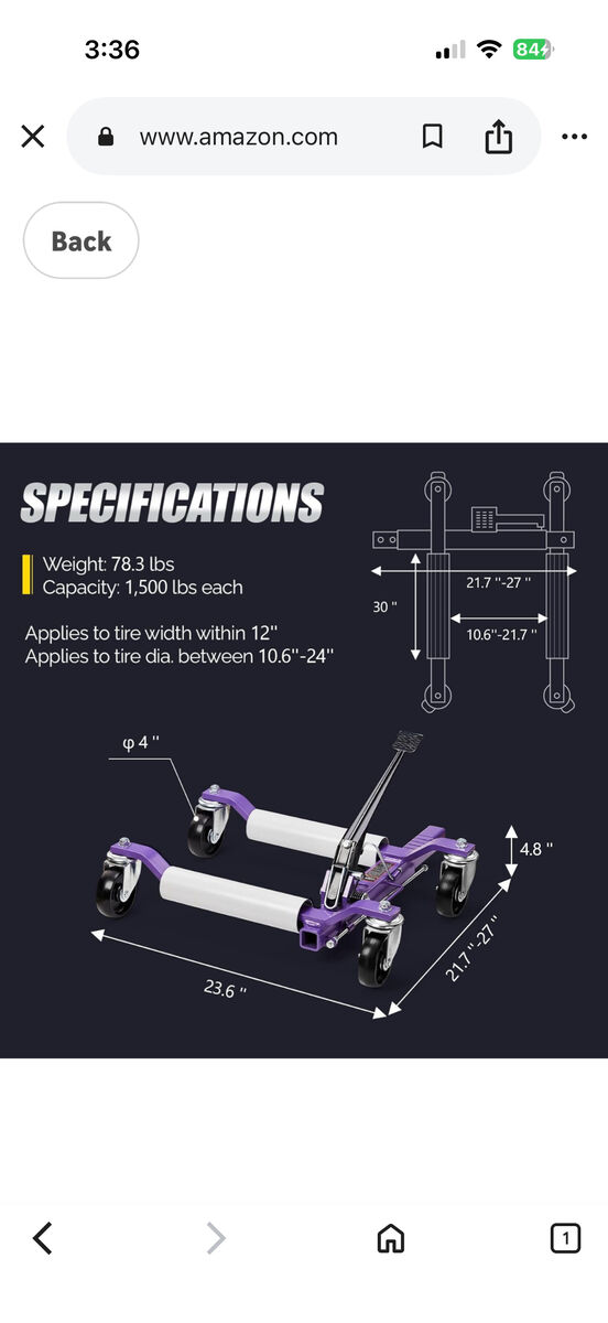 Tuffiom Mechanical Wheel Dolly