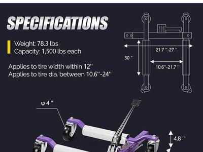 Tuffiom Mechanical Wheel Dolly