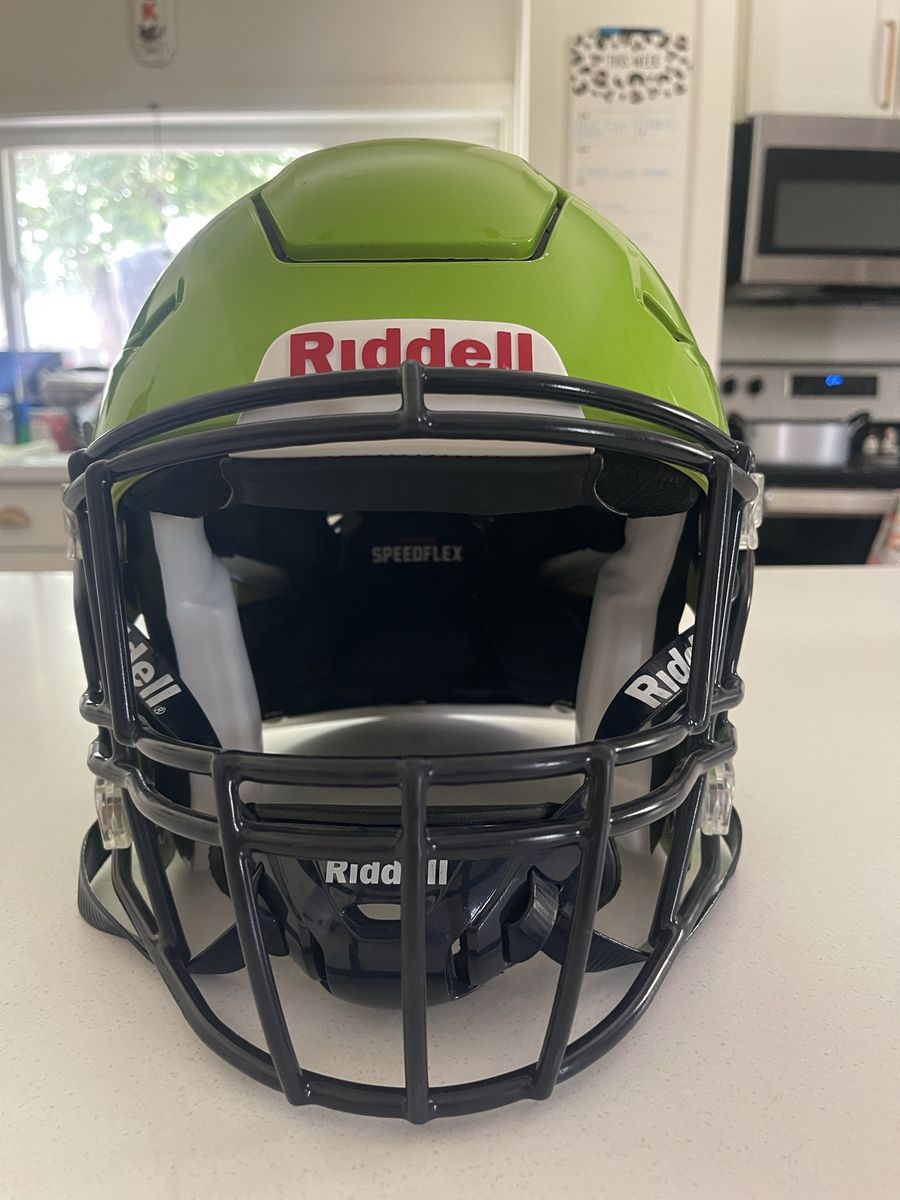 Riddell Speedflex Football Helmet - Large, Green with Black Facemask
