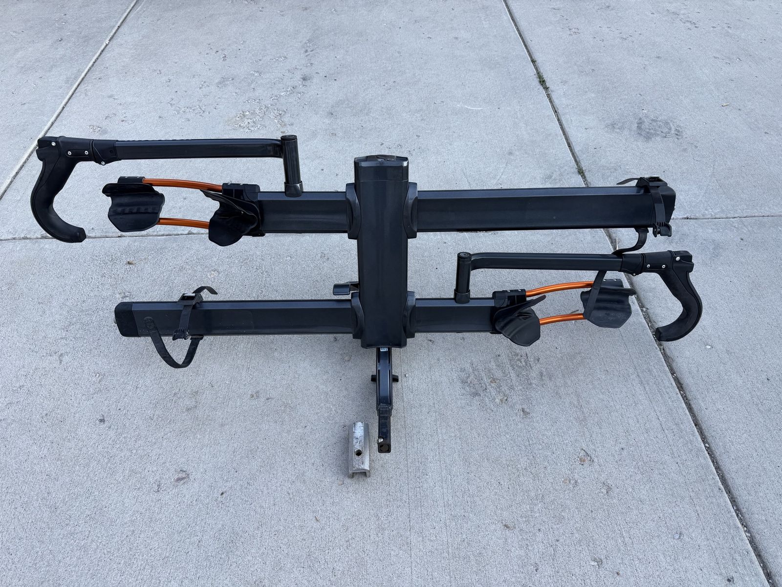 Kuat NV 2.0 2-Bike Hitch Rack - Black Orange 1-1/4” hitch with 2” adapter