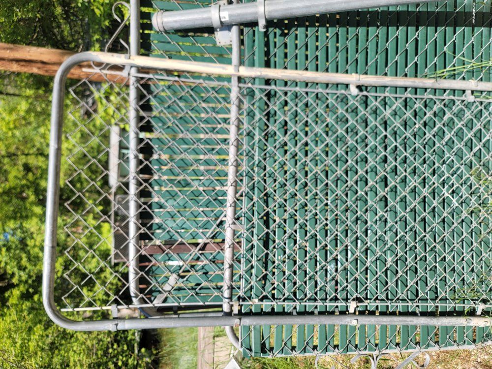chain link fence gate panel