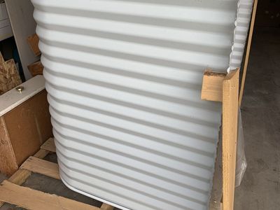 White Steel Egress Window Well