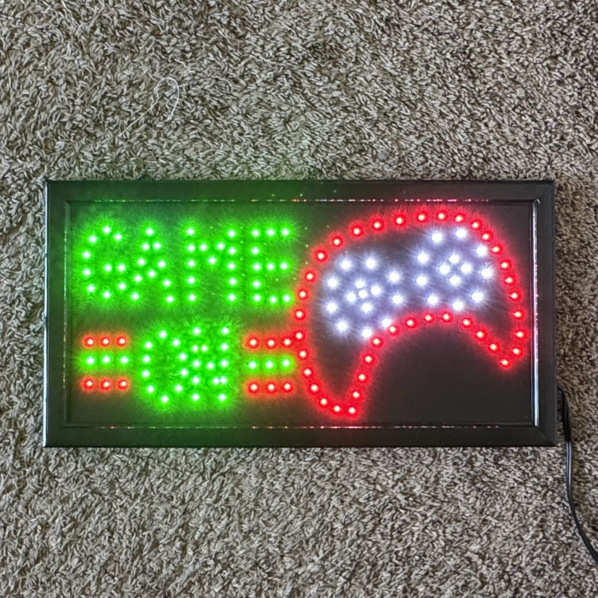Neon Game On Sign