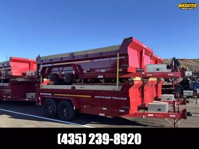 2026 Southland Trailers 7x14 Tandem Axle Red Dump