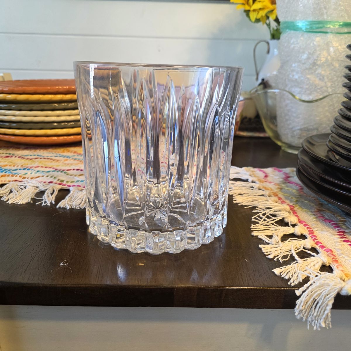 Cut Glass Ice Bucket/Vase