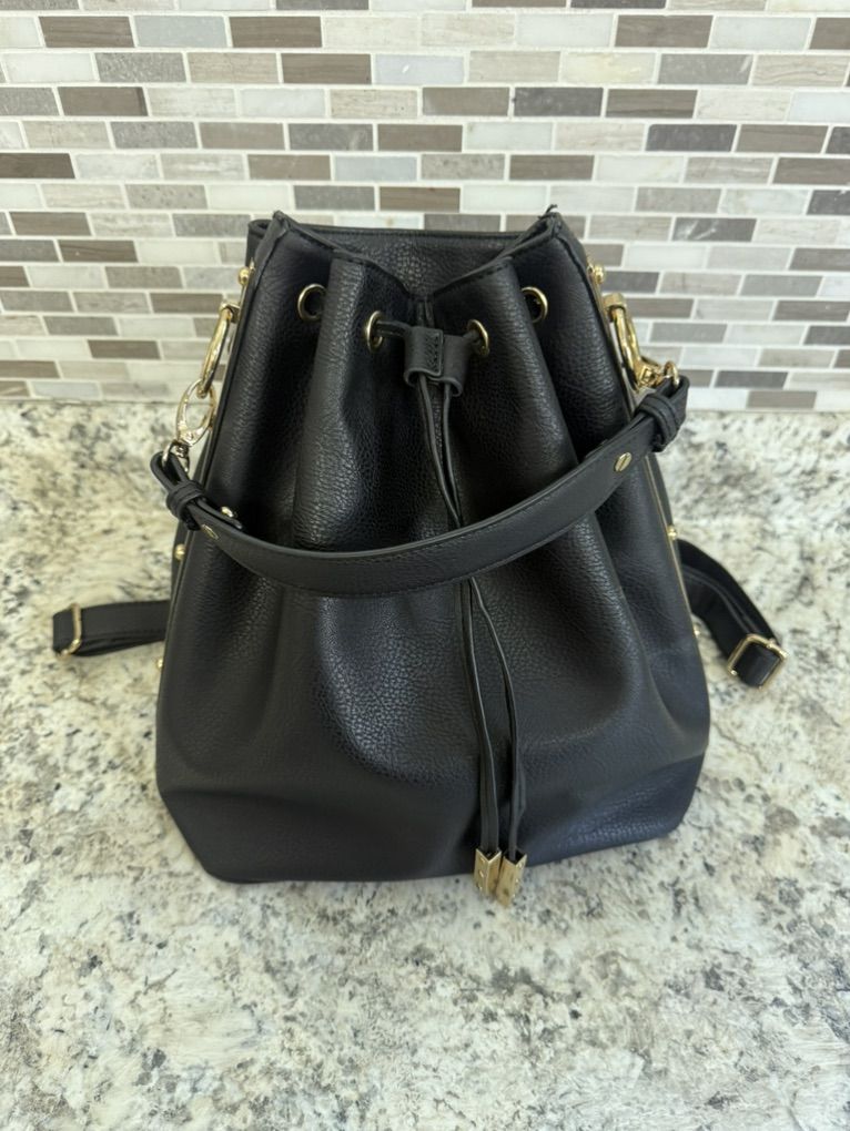 ALDO Black Backpack Purse