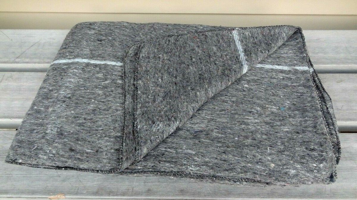 NEW Bob Barker Moving Blankets – 66" x 90" – Gray