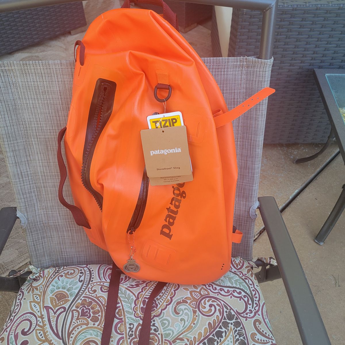 Patagonia Stormfront Sling Orange New