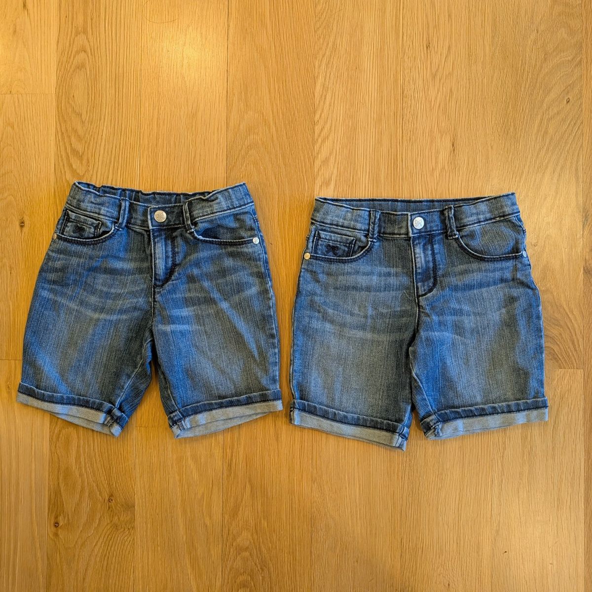 Two Pairs Gymboree Girls Denim Shorts - Size 7