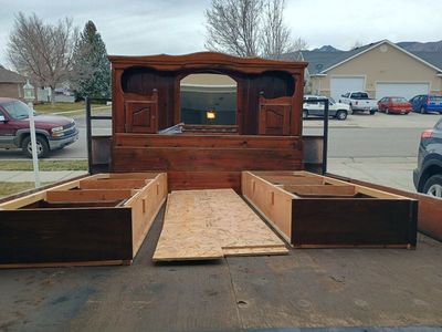 King Bed/drawers, table, cabinets