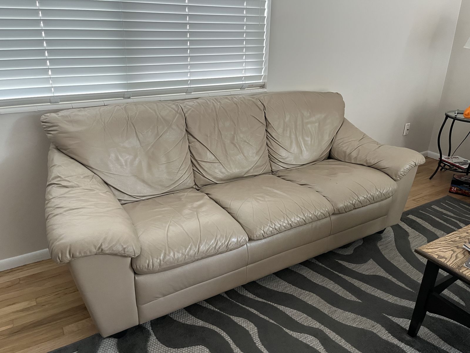 Italian Leather Sofa & Love Seat