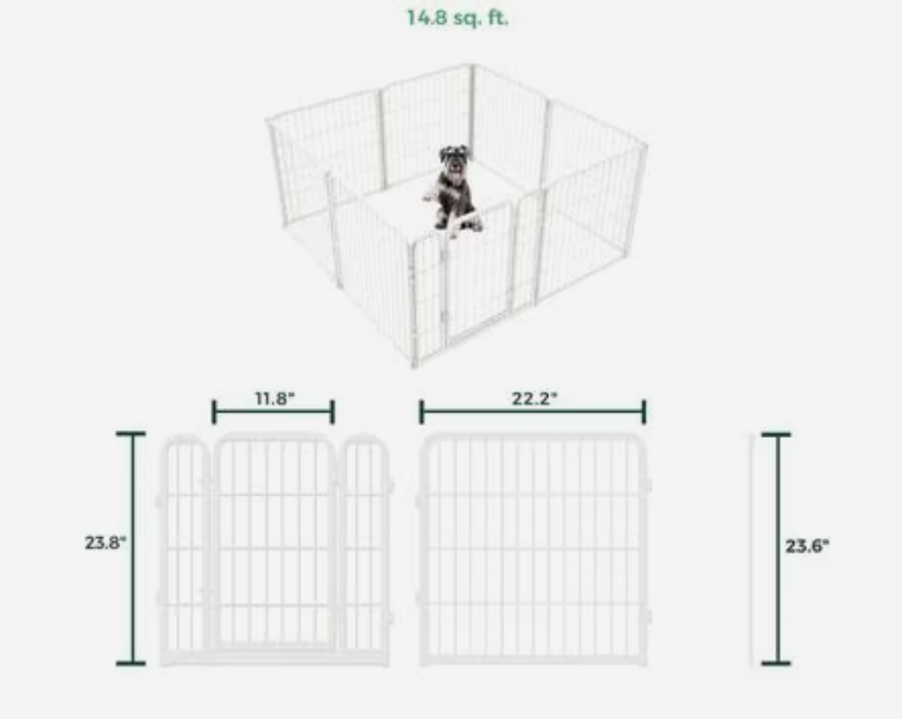 Indoor/Outdoor Dog Playpen