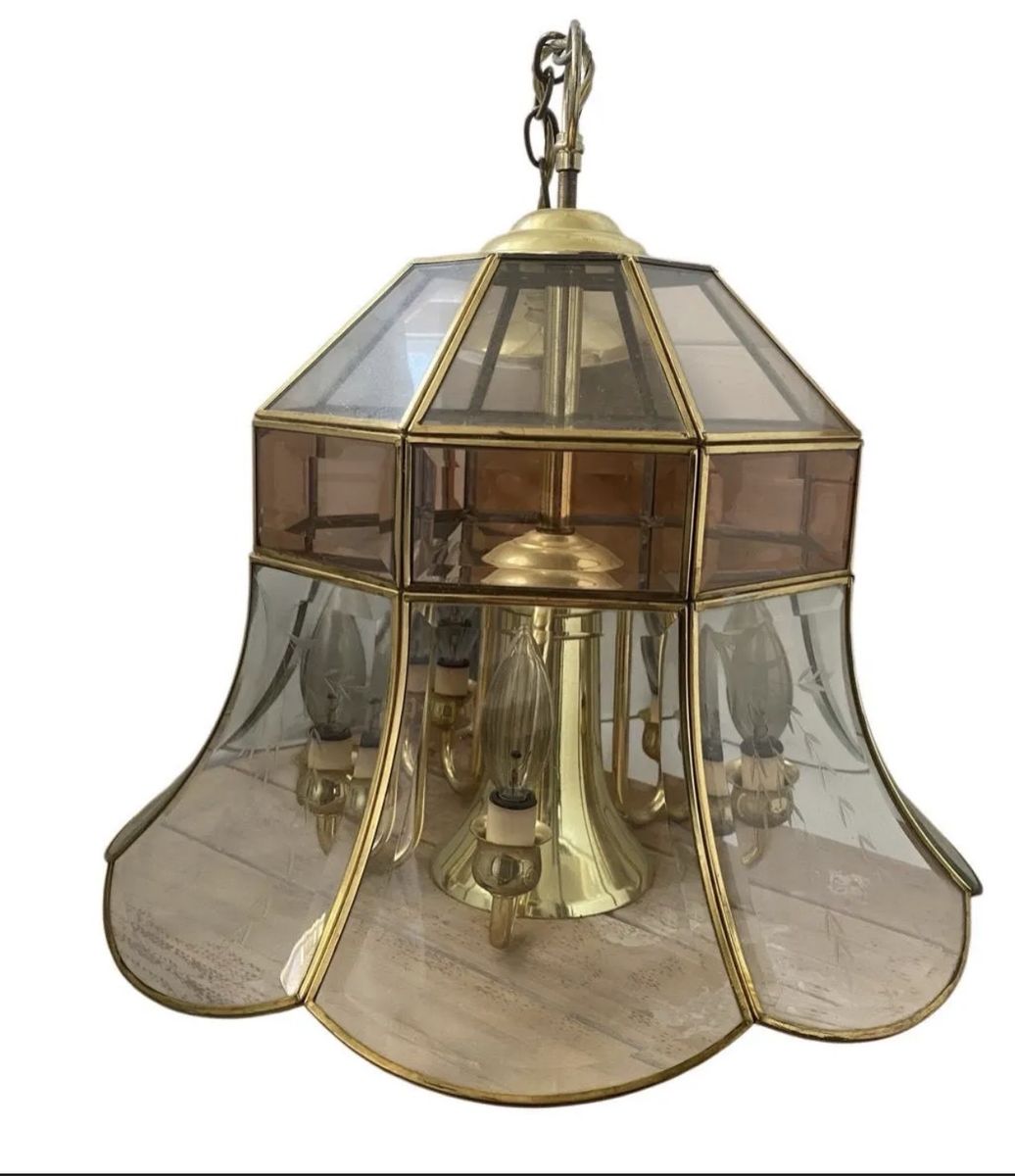 2 Matching F. Ramond vintage chandeliers