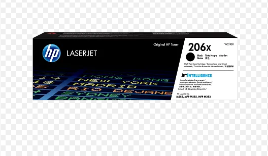 HP LaserJet Original 206X Black High-Yield Toner Cartridge W2110X - New, Sealed-Extras