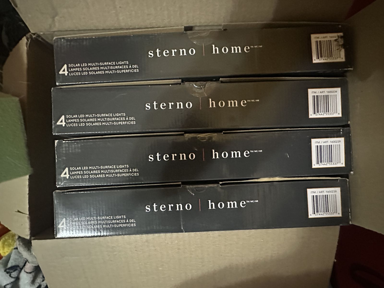 Brand New Sterno Home Solar Multi-Surface Lights