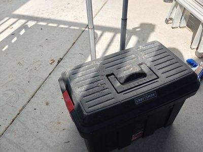 Craftsman Rolling Toolbox & Storage Chest - Portable Organizer with Wheels & Retractable Handle