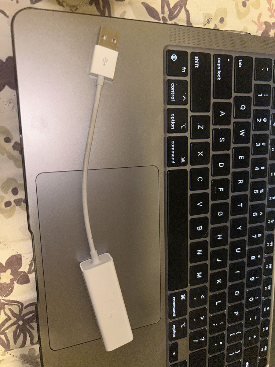 Apple A1277 USB-A to Ethernet Adapter Cable