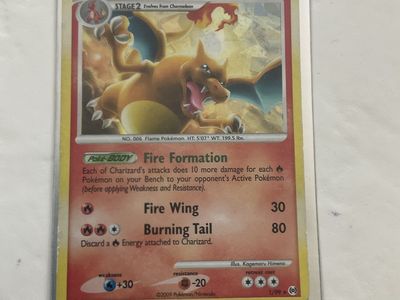2009 Pokémon Charizard LV.60 1/99 Holo Rare Platinum Arceus Trading Card