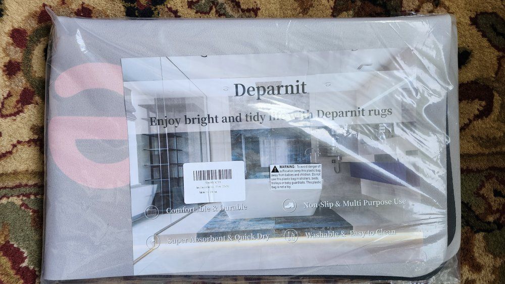 Deparnit Comfortable & Durable Non-Slip & Absorbent Area Rug
