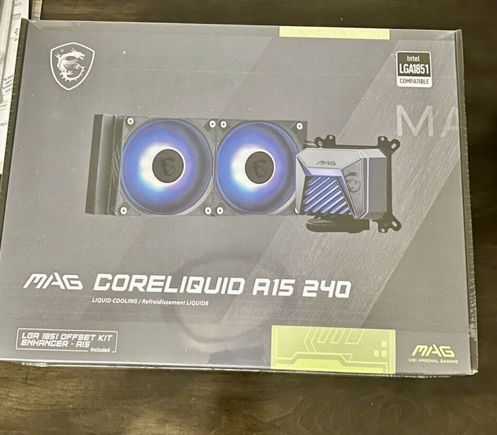 New MSI MAG Coreliquid A15 240mm AIO ARGB