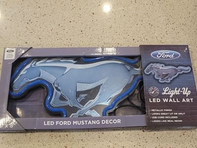 Ford Mustang - Blue led Neon wall mounted Light NIB