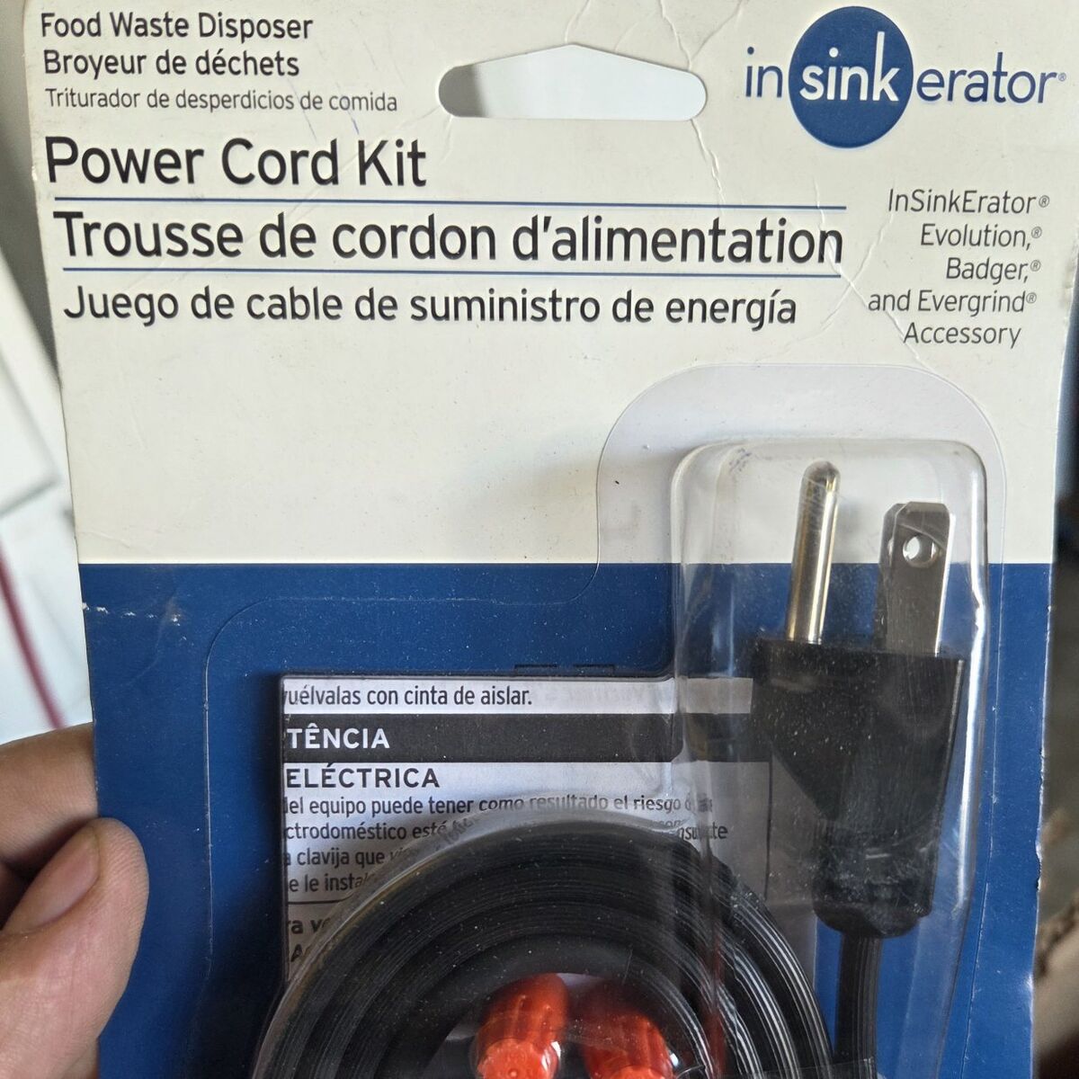 garbage disposal chord