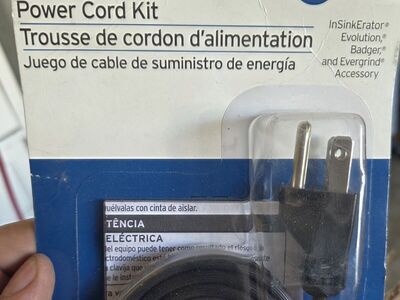 garbage disposal chord