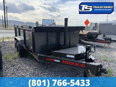 7x14 Maxx-D DTX Dump Trailer - 36" Sides - 17.5K GVWR - Stabilizer Jacks