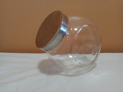 Glass Candy Jars
Mason brand glass slanted cand