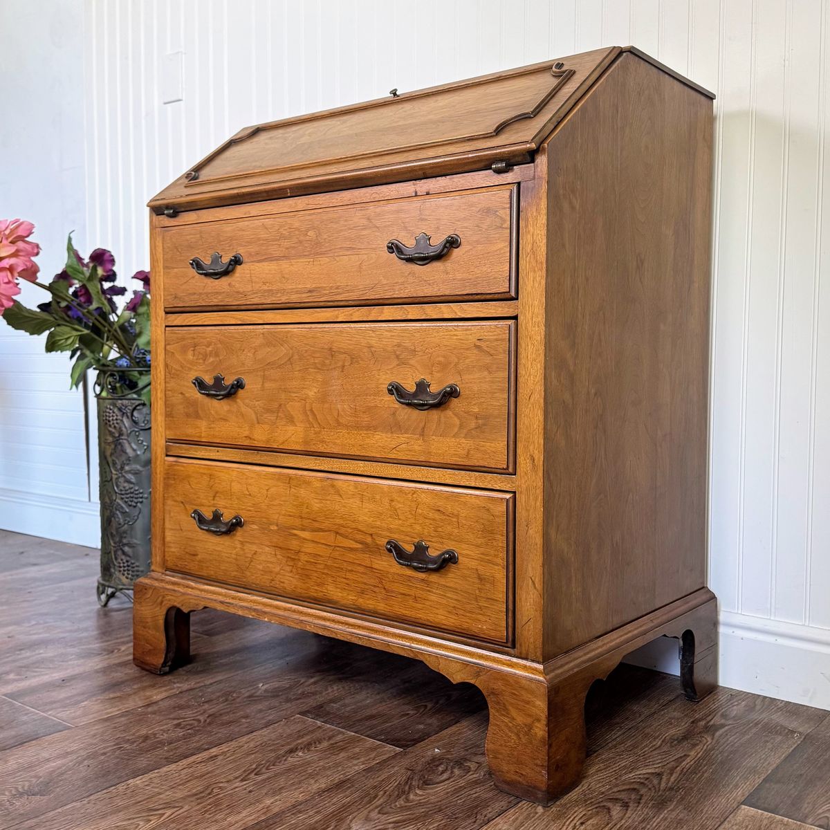Elegant Vintage Davis Co. Secretary Desk / Dresser