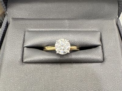 1 Carat Lab Diamond 14k Gold Ring