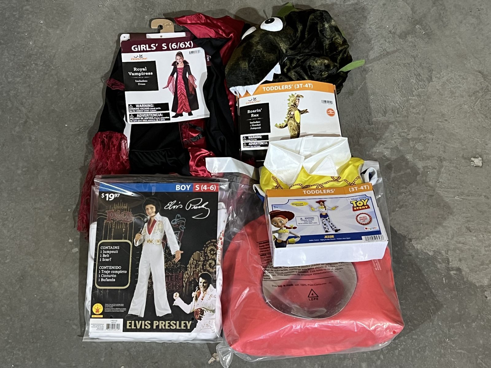 NEW: Jessie, Elvis, T-Rex, Vampiress Halloween Costumes