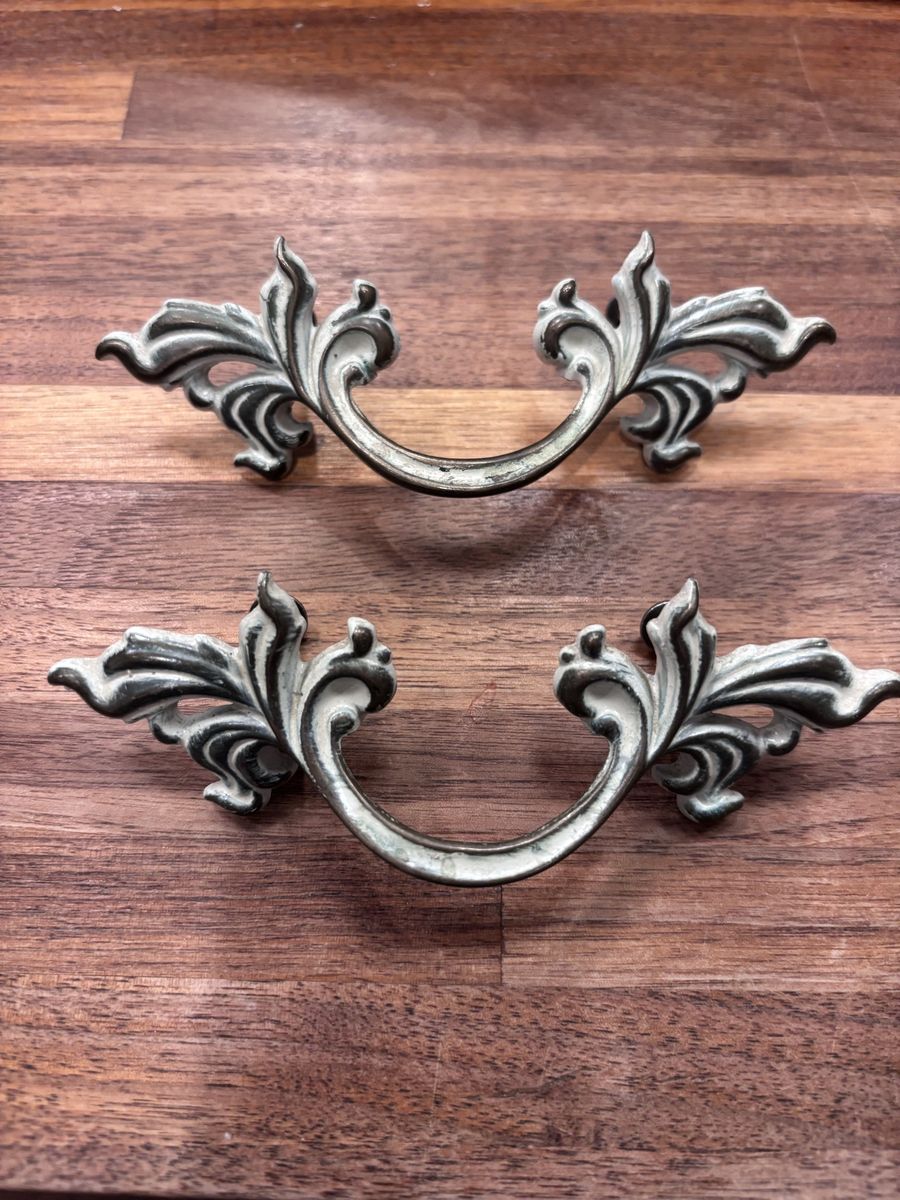 Pair Of Vintage French Provincial Drawer Pulls