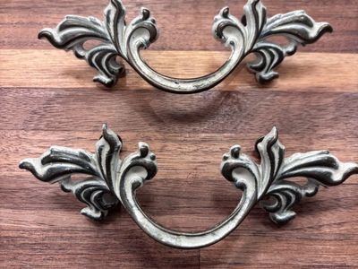 Pair Of Vintage French Provincial Drawer Pulls