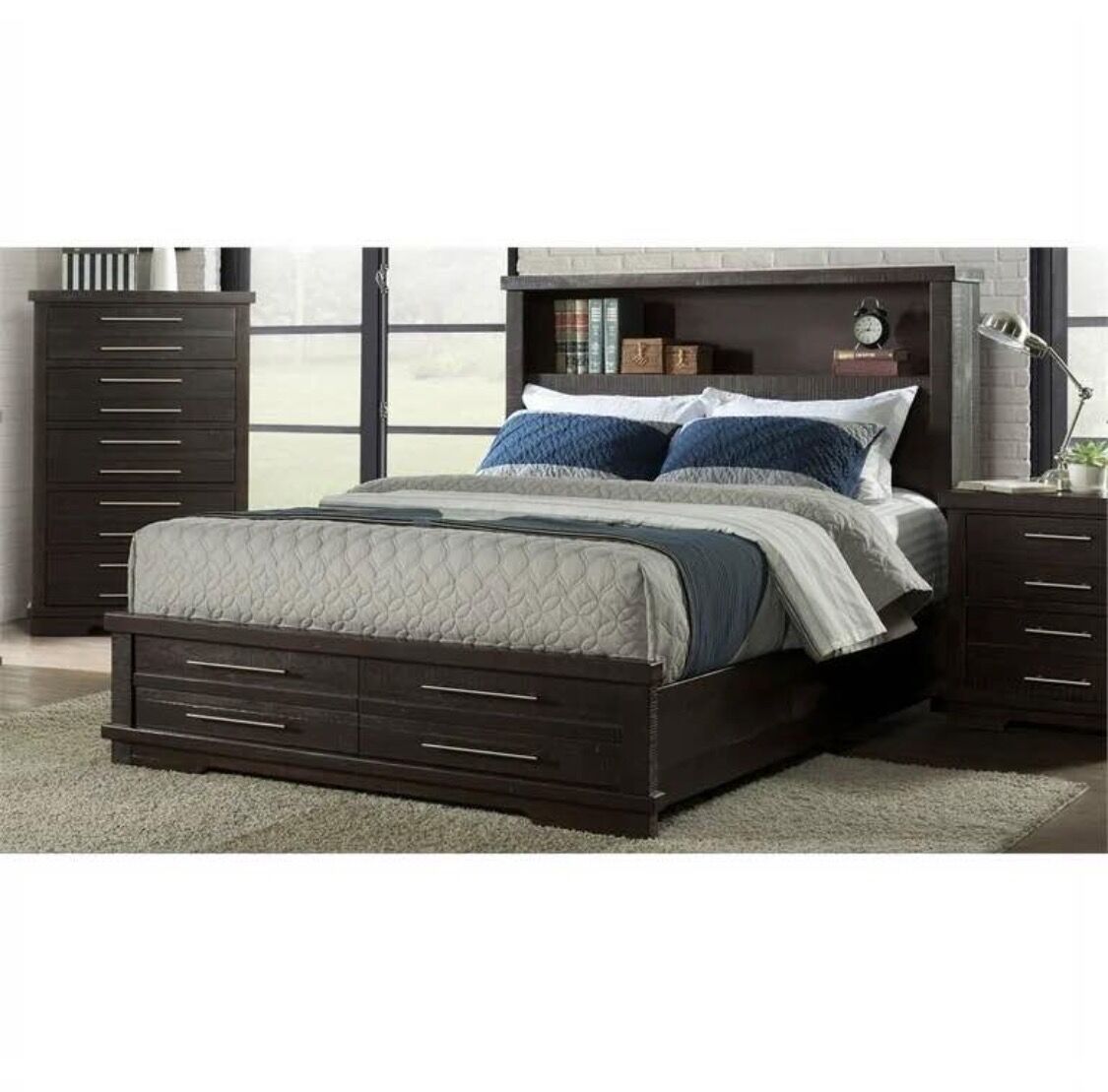 King size bedframe/headboard