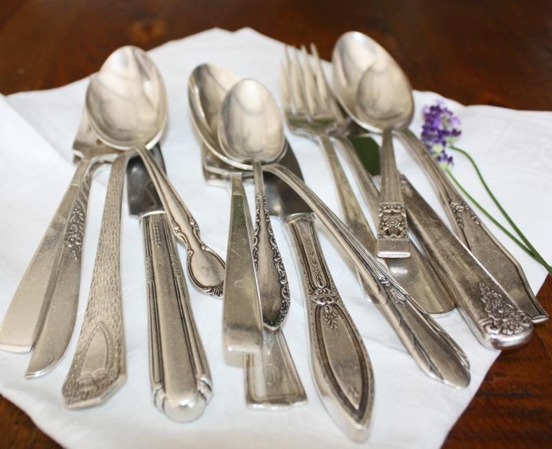 Antique Silverplated Flatware...Spoons, forks , knives , servers and other type of silverware...Each piece priced separately