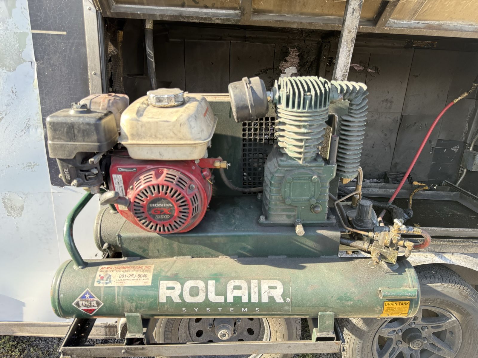 Rolair job site air compressor