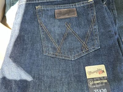 Wrangler 20X Competition Relaxed Fit Jeans Men's 35x36 Dark Wash