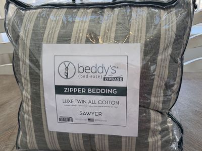 Beddy's Sawyer Luxe Twin All Cotton Zipper Bedding Set