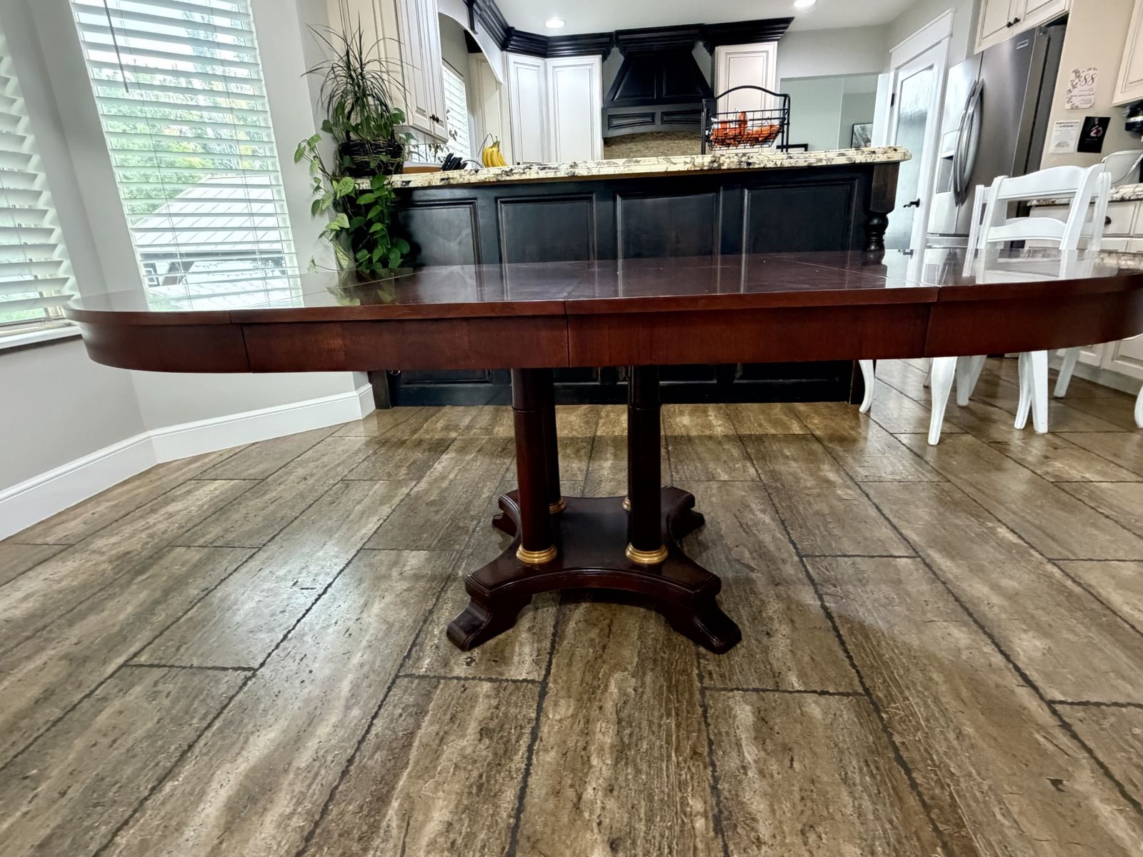 Ethan Allen oval dining table