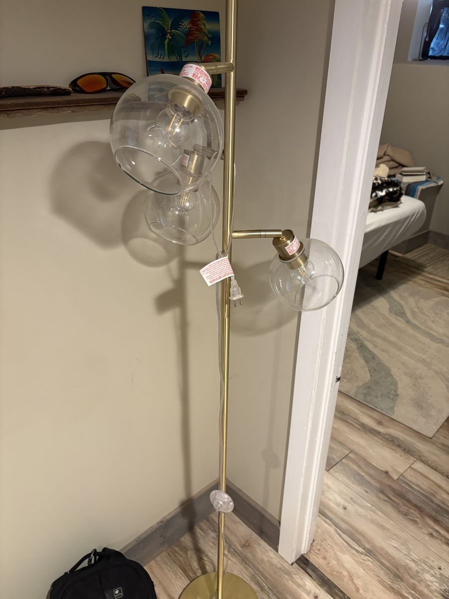 Vintage inspired 3 bulb bubble lamp