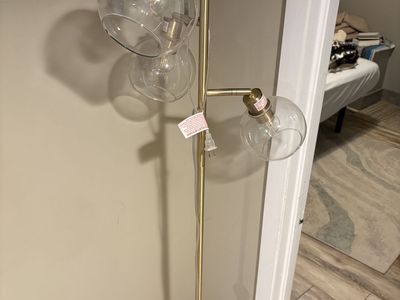 Vintage inspired 3 bulb bubble lamp