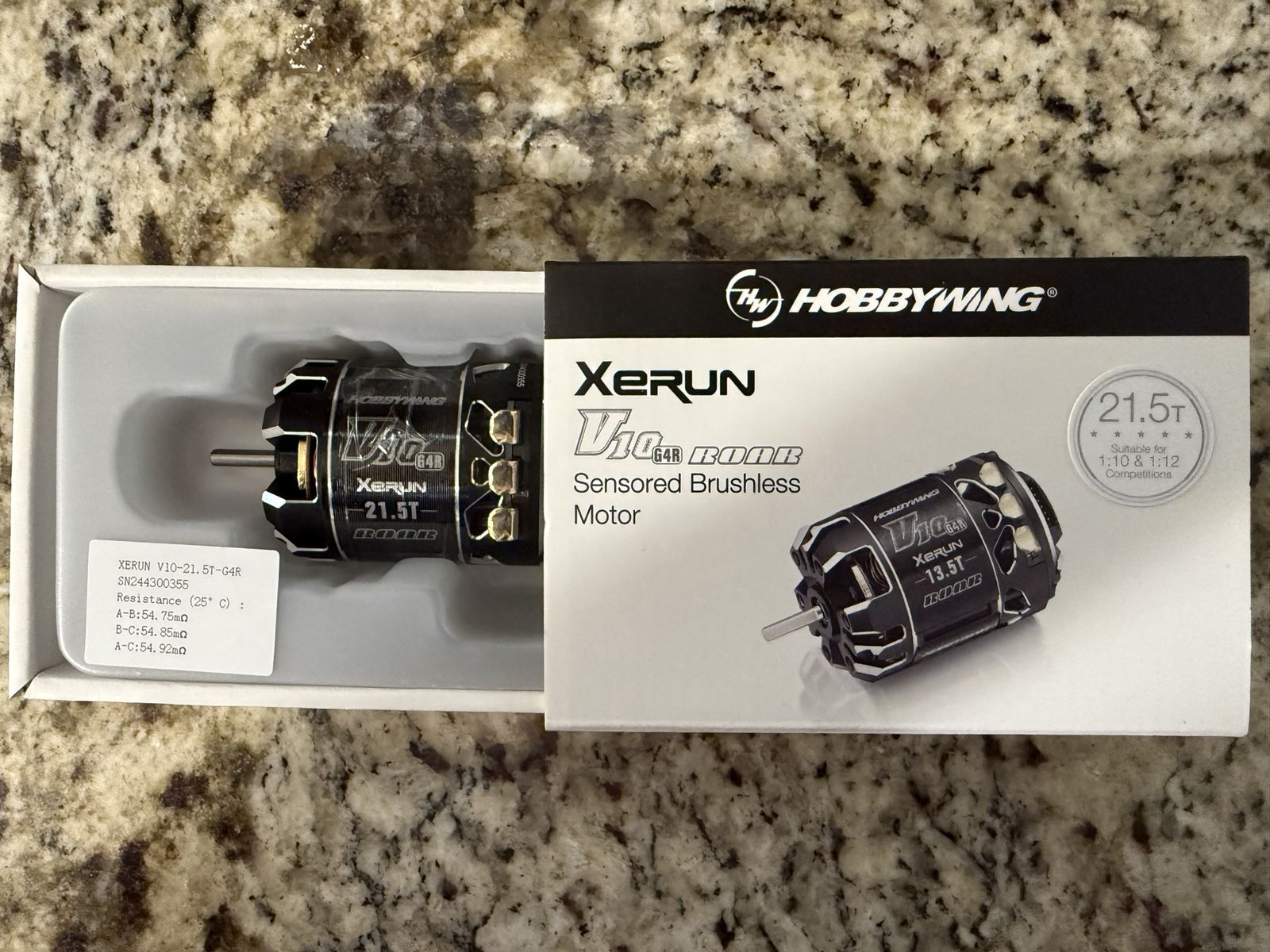 Hobbywing Xerun V10-21.5T-G4R Sensored Brushless Motor for 1:10 & 1:12 RC Cars