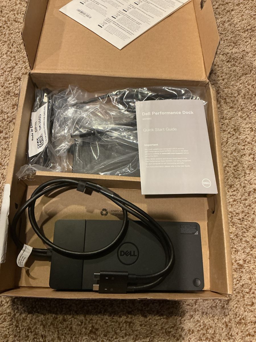 Dell WD19DC / K20A dual DP docking station