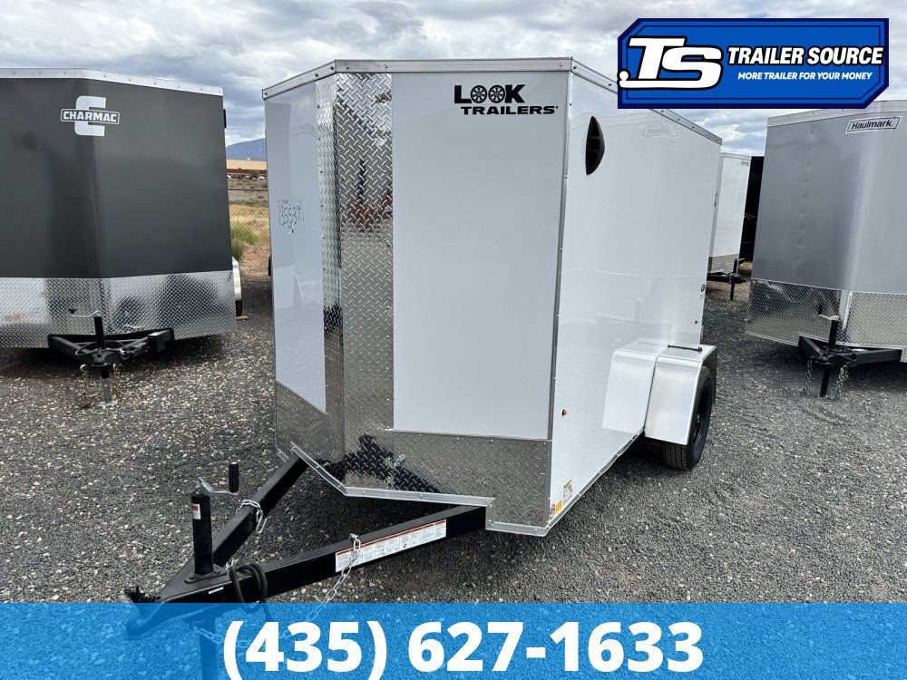5x10 Look ST DLX Enclosed Cargo Trailer - 5'6" Interior - 3.5K GVWR .080 PolyCor, 16" Cross Member Upgrade, Ramp Door