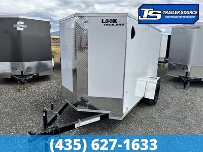 5x10 Look ST DLX Enclosed Cargo Trailer - 5'6" Interior - 3.5K GVWR .080 PolyCor, 16" Cross Member Upgrade, Ramp Door